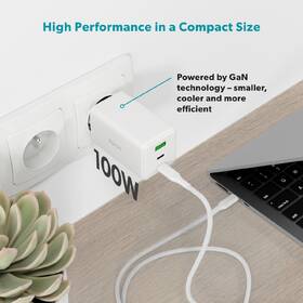 Nabíječka do sítě Epico UltraBoost GaN 100W 2xUSB-C/1xUSB-A bílá

 obrázek produktu 4 z 6