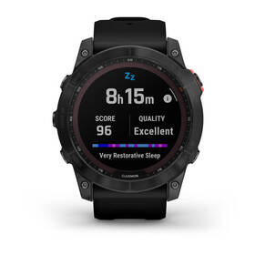 Chytré hodinky Garmin fenix 7X Solar - Gray / Black Silicone Band 

 obrázek produktu 5 z 10