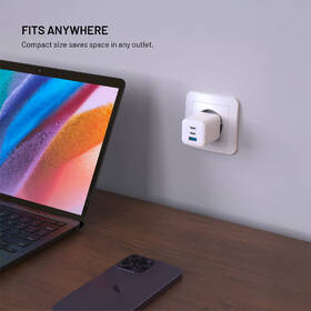 Nabíječka do sítě FIXED Mini GaN, PD, 65W, 2xUSB-C/USB-A bílá

 obrázek produktu 7 z 9