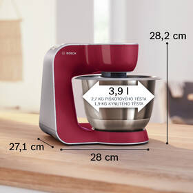 Kuchyňský robot Bosch MUM58720 stříbrný/červený

 obrázek produktu 7 z 10