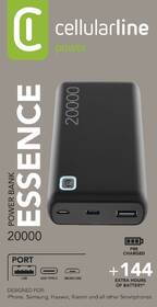 Powerbanka CellularLine Essence 20 000 mAh černá

 obrázek produktu 3 z 3