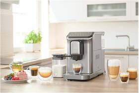 Automatický kávovar Sencor SES 8000BK stříbrná barva
