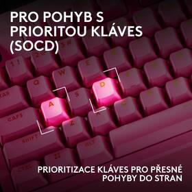 Klávesnice Logitech PRO X2 RAPID, US INT'L růžová

 obrázek produktu 11 z 14