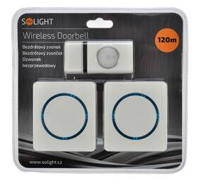 Zvonek bezdrátový Solight 1L23, do zásuvky, 120m bílý

 obrázek produktu 1 z 1