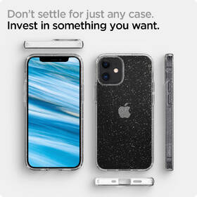 Kryt na mobil Spigen Liquid Crystal Glitter na Apple iPhone 12 mini průhledný

 obrázek produktu 9 z 12