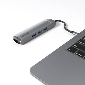 USB Hub Epico 6in1 Slim 8K USB-C/1× USB-C, HDMI, 3× USB 3.0 šedý

 obrázek produktu 5 z 7
