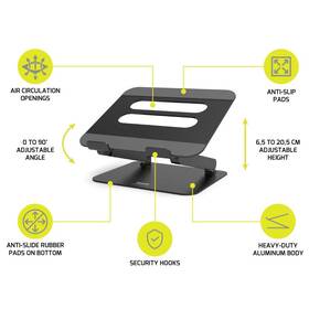 Podstavec pro notebooky PORT CONNECT Aluminium Stand černý

 obrázek produktu 8 z 9