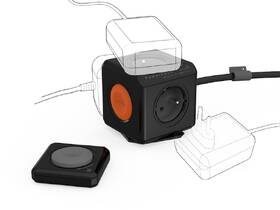 Kabel prodlužovací Powercube Remote Set, 4x zásuvka, 1,5m černý

 obrázek produktu 1 z 5