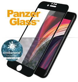 Tvrzené sklo PanzerGlass Edge-to-Edge Antibacterial na Apple iPhone 6/6s/7/8/SE (2020/22) černé

 obrázek produktu 1 z 3