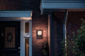 Nástěnné svítidlo Philips Petronia, LED, teplá bílá, senzor pohybu - antracitové 
