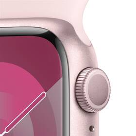 Chytré hodinky Apple GPS 41mm pouzdro z růžového hliníku - světle růžový sportovní řemínek - S/M 

 obrázek produktu 2 z 9