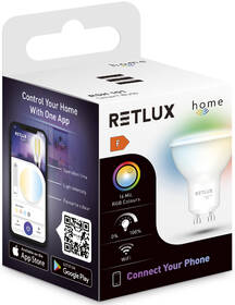 Chytrá žárovka RETLUX RSH 101, GU10, 4,5 W, RGB, CCT 

 obrázek produktu 9 z 9