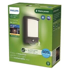 Nástěnné svítidlo Philips Samondra, 2700 K, pohybový senzor antracitové

 obrázek produktu 5 z 5