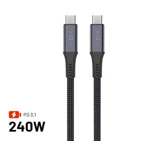 Kabel FIXED USB-C/USB-C, PD 3.1, 240W, 2 m šedý

 obrázek produktu 1 z 10