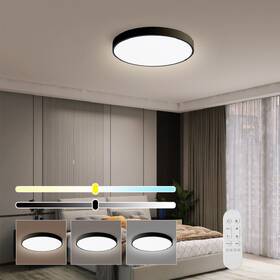 Stropní svítidlo IMMAX NEO LITE SEMPLICI SMART, 40cm, 36W, 2736 lm, s podporou BEACON, Wi-Fi, TUYA černé

 obrázek produktu 7 z 8
