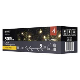 Spojovací řetěz EMOS 50 LED, 5m, teplá bílá 

 obrázek produktu 4 z 4