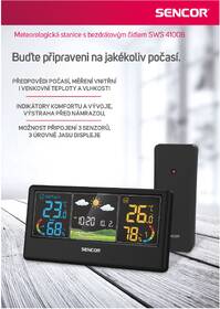 Meteorologická stanice Sencor SWS 4100 černá barva
