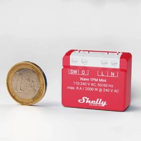 Modul Shelly Qubino Wave 1PM Mini, spínací modul s měřením spotřeby 1x 8A, Z-Wave červený

 obrázek produktu 2 z 3