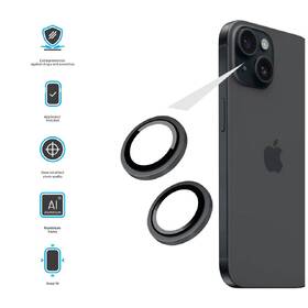 Tvrzené sklo FIXED Camera Glass pro Apple iPhone 16/16 Plus černé

 obrázek produktu 2 z 2