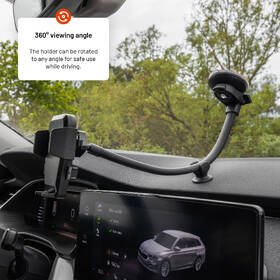 Držák na mobil FIXED Iconiq Flex XL s flexibilní ohebnou nohou na sklo nebo na palubní desku černý

 obrázek produktu 6 z 6