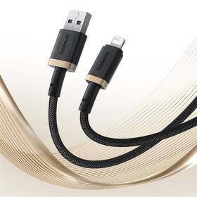 Kabel Baseus Dura USB/Lightning, 2.4A, 1m černý/zlatý

 obrázek produktu 6 z 16