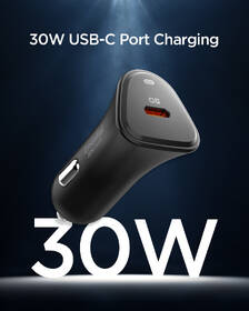 Adaptér do auta Spigen Essential 30W 1xUSB-C černý

 obrázek produktu 4 z 9
