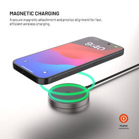 Bezdrátová nabíječka FIXED MagPad Slim s Qi2, MagSafe, 15W titanová

 obrázek produktu 2 z 11