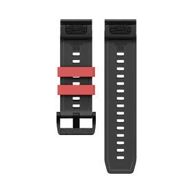 Řemínek Cubenest Premium Silicone Garmin QuickFit Band 26mm černý/červený

 obrázek produktu 1 z 5