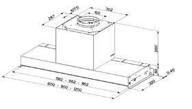 Odsavač par Faber IN-NOVA PREMIUM BK MATT A120 černá barva

