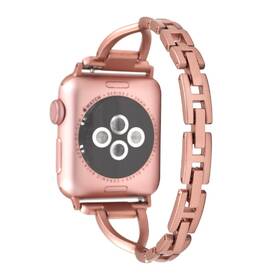 Řemínek WG Universal, kovový, kamínky, 22mm - rose gold 

 obrázek produktu 2 z 2