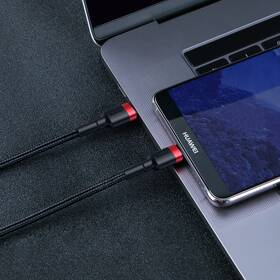 Kabel Baseus Cafule USB-C/USB-C, PD 2.0 60W, 1m černý/červený

 obrázek produktu 6 z 7