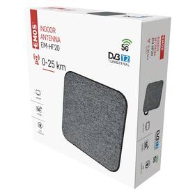 Anténa pokojová EMOS EM-HF20, 0–25 km DVB-T2 

 obrázek produktu 5 z 5