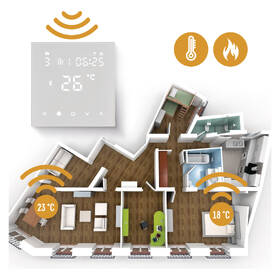 Termostat EMOS GoSmart digitální pokojový pro podlahové topení s Wi-Fi 

 obrázek produktu 9 z 14