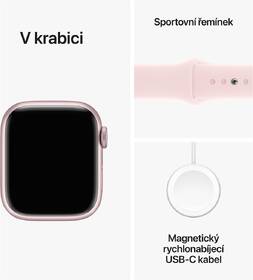 Chytré hodinky Apple GPS + Cellular 41mm pouzdro z růžového hliníku - světle růžový sportovní řemínek - M/L 

 obrázek produktu 9 z 9