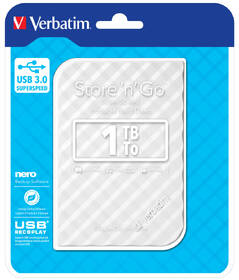 Externí pevný disk 2,5" Verbatim 1TB bílý

 obrázek produktu 3 z 3