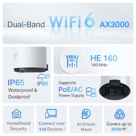 Komplexní Wi-Fi systém TP-Link Deco X50-Outdoor Mesh, AX3000 bílý

 obrázek produktu 4 z 9