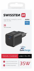 Nabíječka do sítě Swissten GAN 1x USB-C 35W PD černá

 obrázek produktu 1 z 1