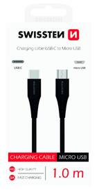 Kabel Swissten USB-C/Micro USB, 1m černý

 obrázek produktu 1 z 1