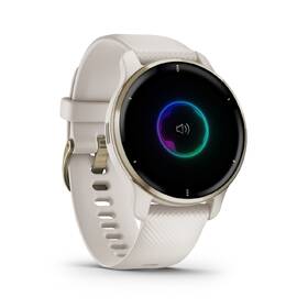 Chytré hodinky Garmin Venu 2 Plus - Cream - Gold/White Silicone Band 

 obrázek produktu 3 z 6