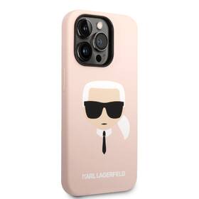 Kryt na mobil Karl Lagerfeld Liquid Silicone Karl Head na Apple iPhone 14 Pro růžový

 obrázek produktu 2 z 4