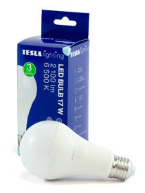 Žárovka LED Tesla Lightning klasik E27, 17W, studená bílá 

 obrázek produktu 2 z 2