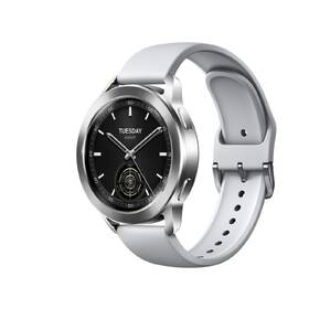 Chytré hodinky Xiaomi Watch S3 stříbrná barva
