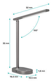 Stolní LED lampička Connect IT Shine šedá

 obrázek produktu 4 z 6