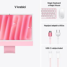Počítač All In One Apple 24" CTO M4 8× CPU 8× GPU, 24 GB, 512 GB - růžový CZ 

 obrázek produktu 8 z 8