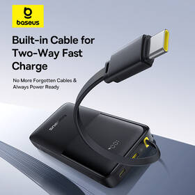 Powerbanka Baseus Bipow 2 10000mAh 20W s kabelem USB-C černá

 obrázek produktu 9 z 17