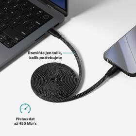 Kabel Epico UltraLink 240W USB-C/USB-C, 1,5m černý

 obrázek produktu 4 z 4