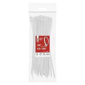 Stahovací pásky EMOS 250×4,8MM, 100KS bílé

 obrázek produktu 2 z 8