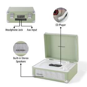 Radiopřijímač s CD Crosley Cruiser CD Player zelený

 obrázek produktu 10 z 12