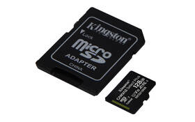 Paměťová karta Kingston MicroSDXC 128GB UHS-I U1 (100R/10W) + adapter 

 obrázek produktu 1 z 2