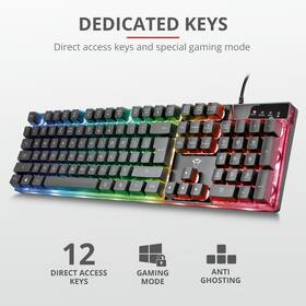 Klávesnice Trust GXT 835 Azor Illuminated CZ/SK černá

 obrázek produktu 8 z 11